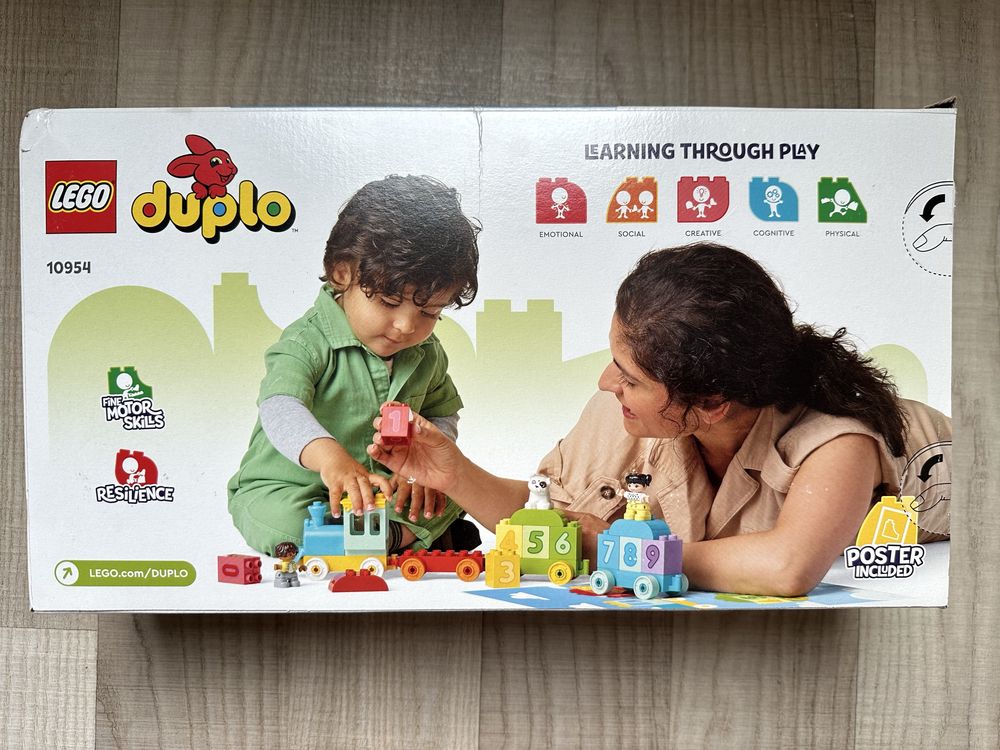 Новий конструктор Lego Duplo Потяг із цифрами (пошкоджена коробка)