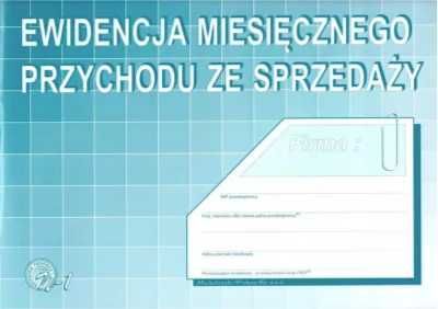 Ewidencja miesięcznego przychodu ze sprzedaży N - 1 - praca zbiorowa