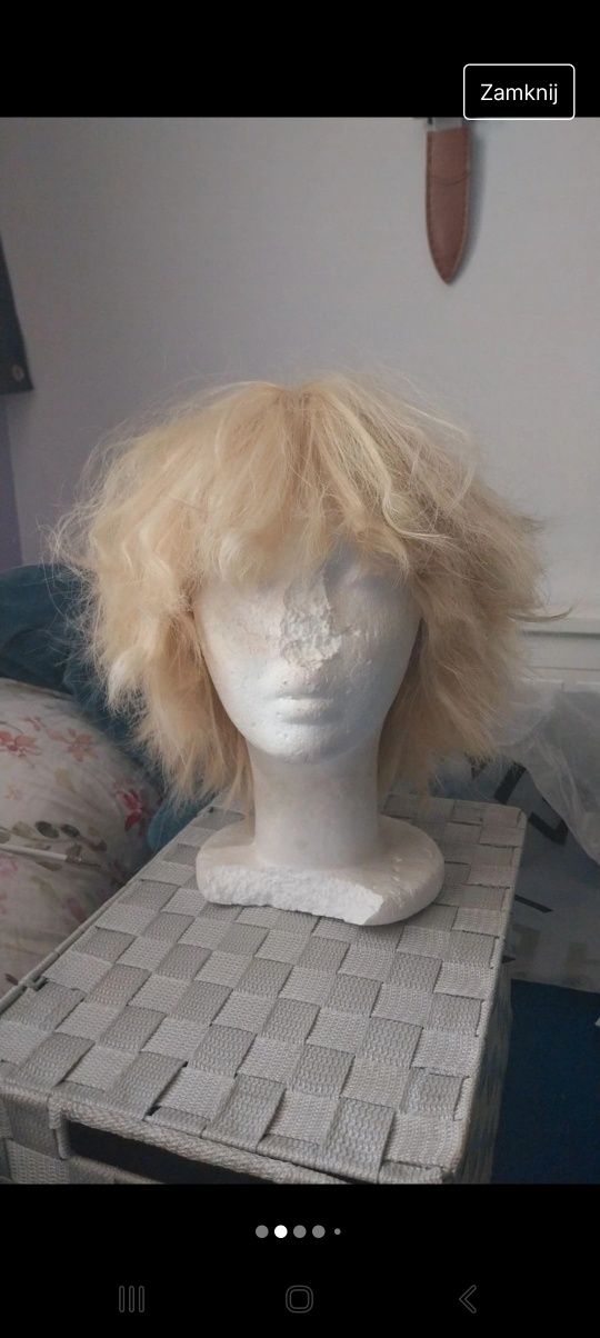 Peruka blond wig cosplay