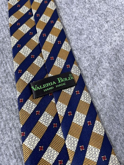 Jedwabny krawat Valeria Boldi hand made