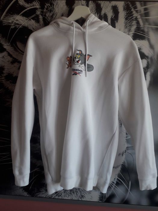 Bluza z kapturem Reebok biała roz xs