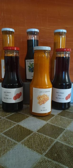 Sok rokitnik malina jagoda kamczacka