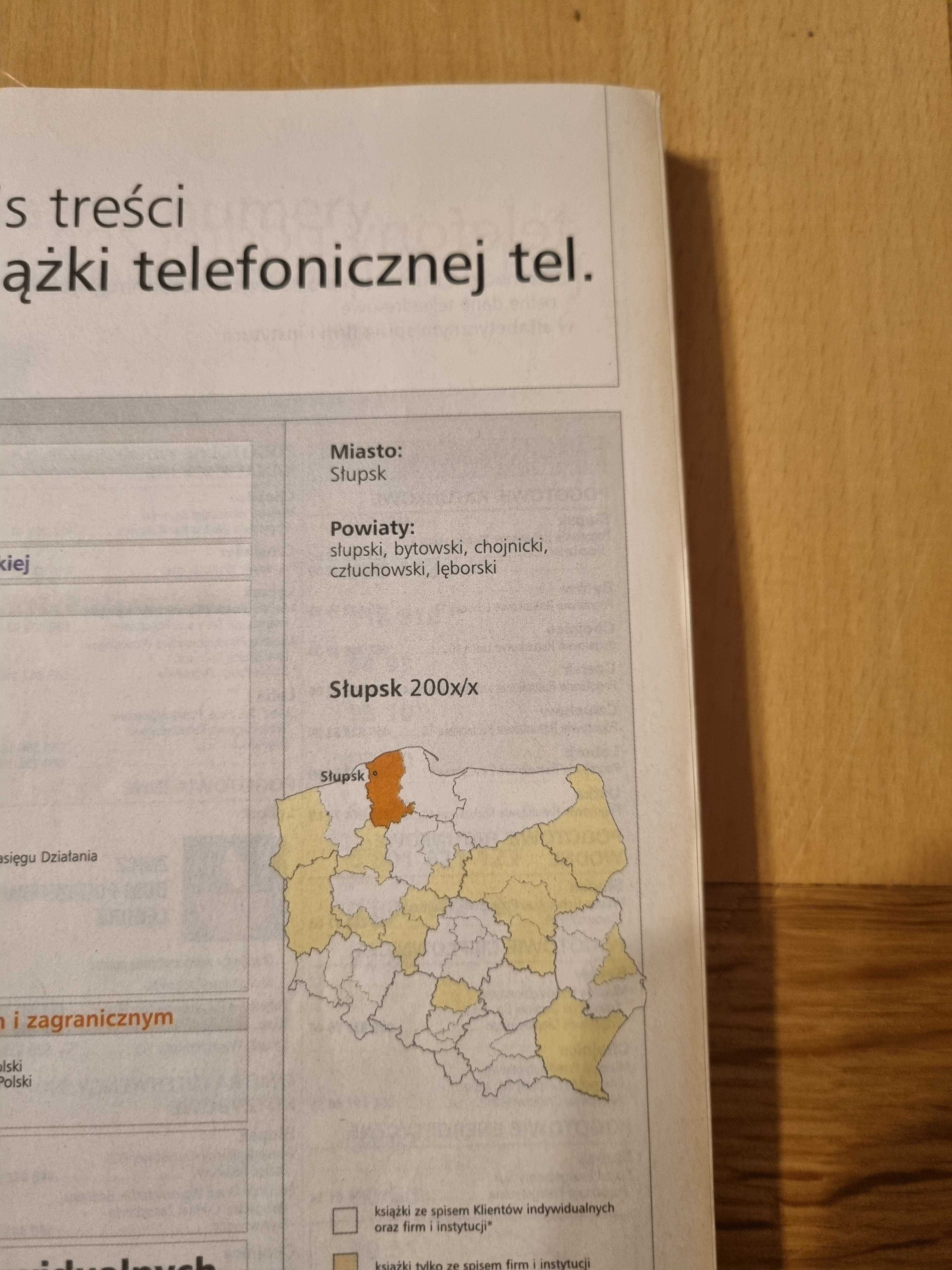 Książka telefoniczna Słupska i sąsiednich powiatów z 2006/7 roku.