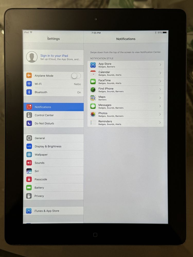 iPad (4th generation) Wi-Fi 64GB Black