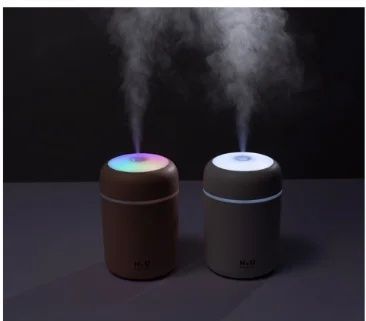 2022 diodo emissor de luz portátil mini 300 ml  h2o spray umidificador