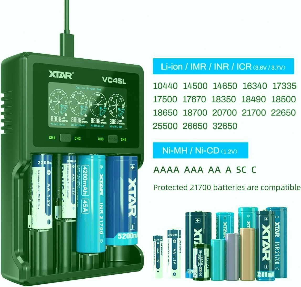 Зарядное устройство xtar vc48l