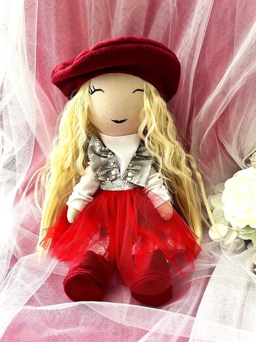 Świąteczna lalka ręcznie wykonana - 30cm