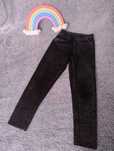 Czarne legginsy z brokatem