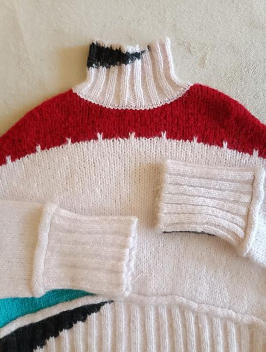 ZARA p.S/M теплий светр крупної в'язки із суміші вовни