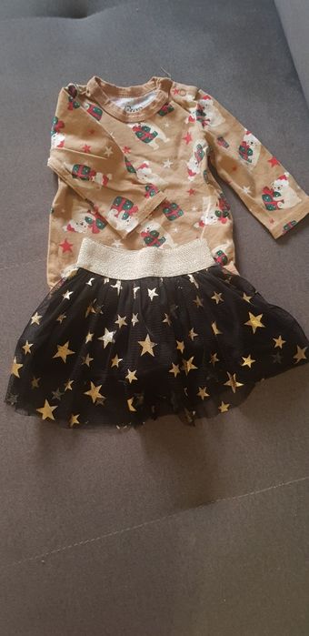 Body i spódniczka swiateczna rozm. 68