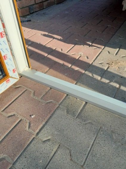 KR HAUS drzwi 176x230 tarasowe 2szt nowe 3 szybowe złoty dąb POZNAŃ