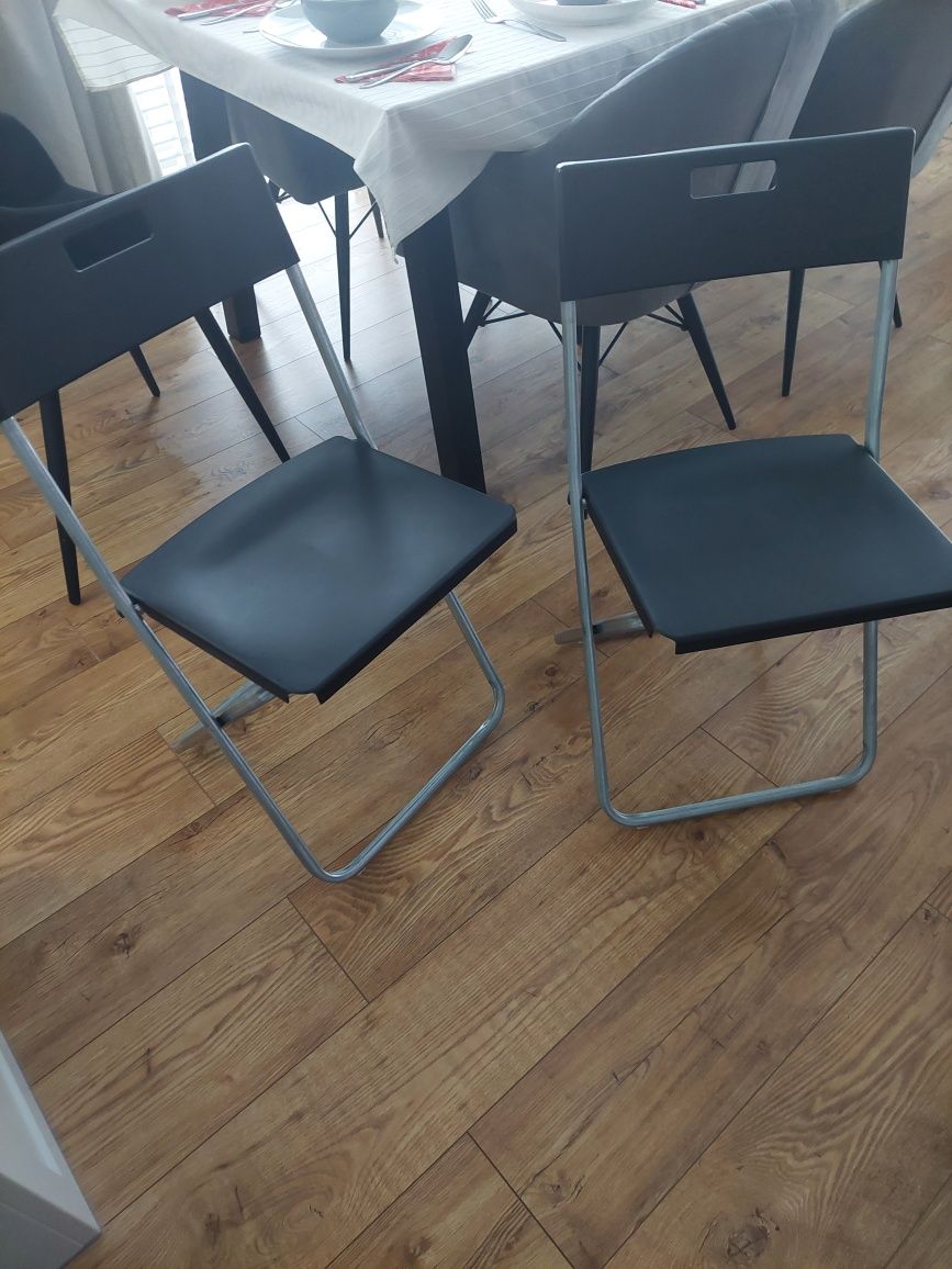 Krzesła rozkładane składane IKEA Gunde