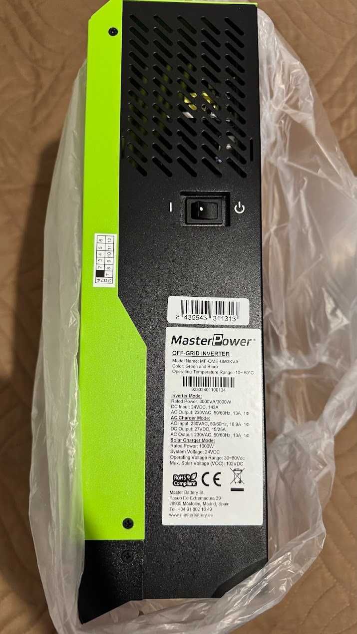 Інвертор гібридний MasterPower MF-OME-UM3KVA