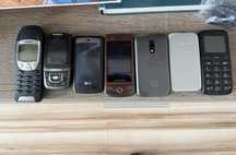 Sprzedam komplet używane telefony komórkowe sprawne samsung nokia lg