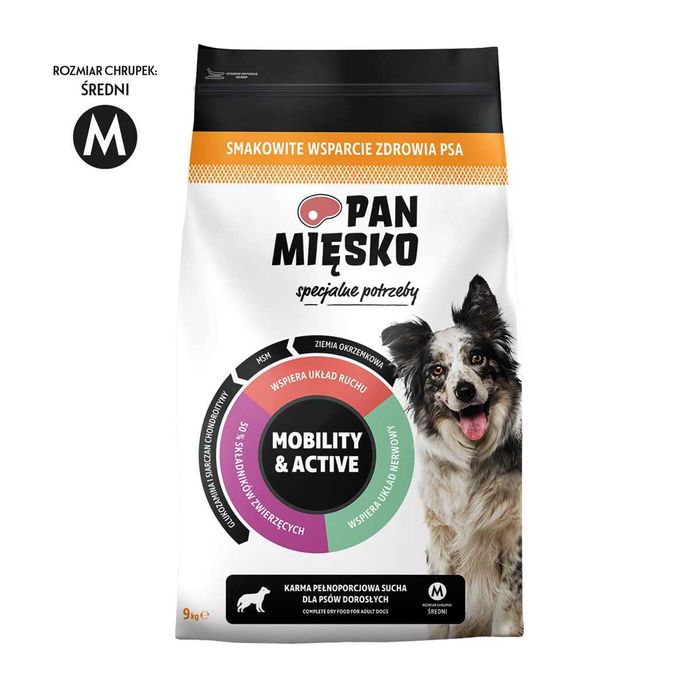 Pan Mięsko Specjalne potrzeby Mobility & Active Karma sucha M 9kg
