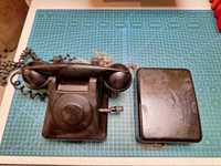 stary stylowy telefon na korbe
