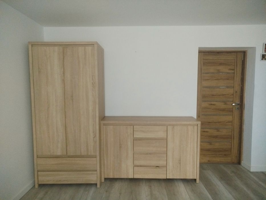 Komoda + szafa dąb Sonoma