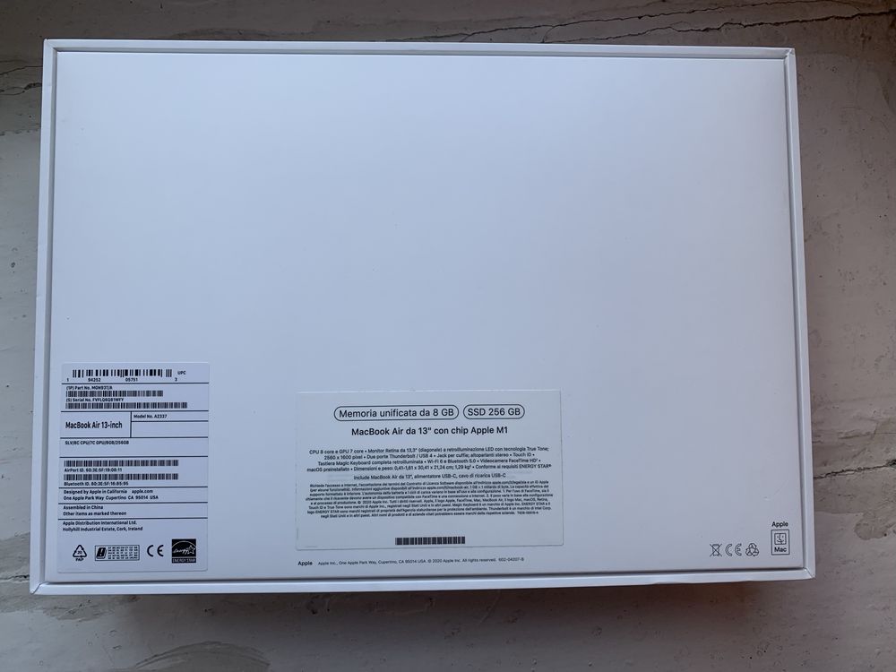 Macbook air 13 A2337 pudełko