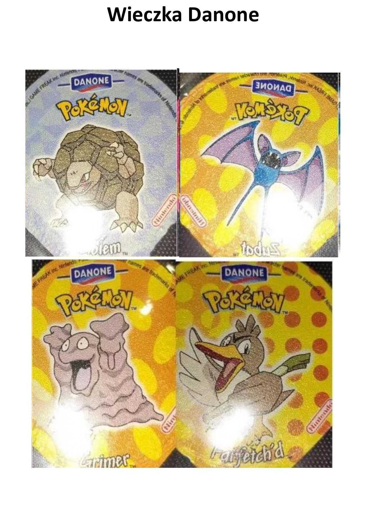 Wieczka Danone Pokemon