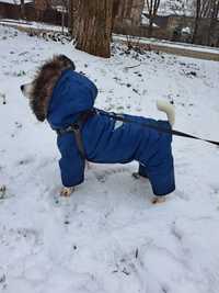 Очень теплый зимний комбинезон для собаки