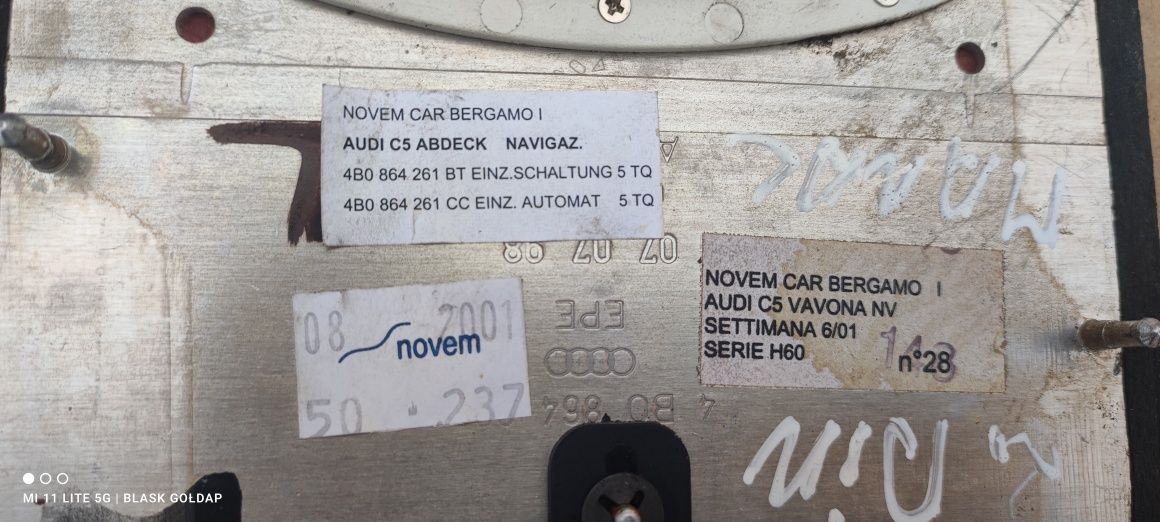 Dekory Drewno Pod 2 DIN Quattro Manual Audi A6 C5 Q Blask Gołdap