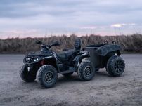 DUŻY QUAD na akumulator + przyczepa OUTLANDER ca005 4x4 24V