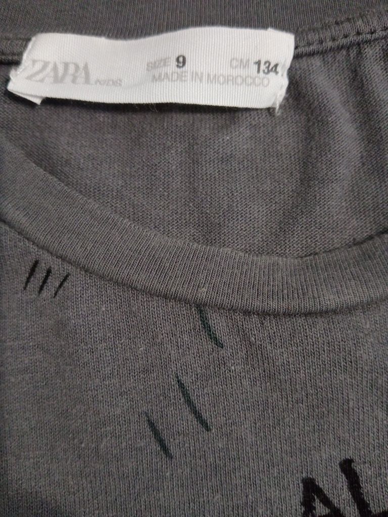 ZARA r.134 koszulka, bluzka z długim rękawem, bluza.