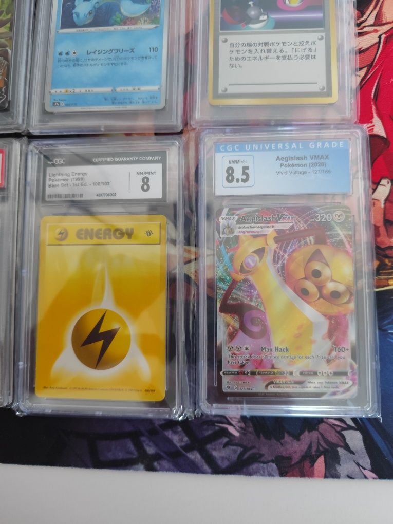 Cartas Graduadas Pokémon CGC e PSA