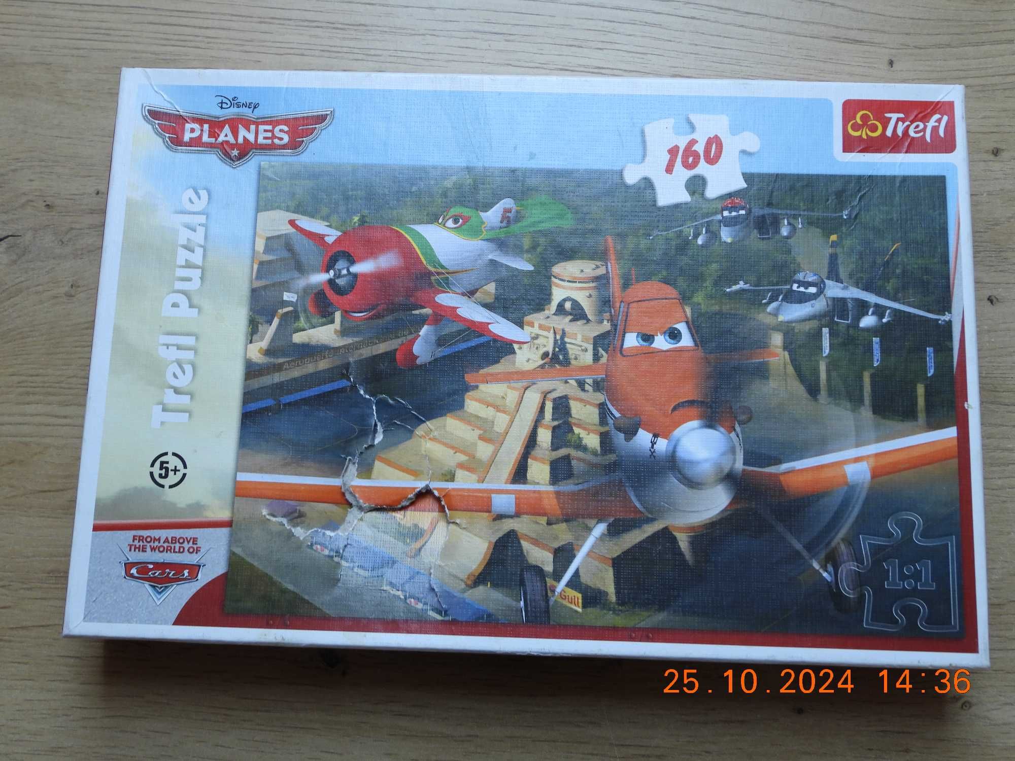 PUZZLE - PLANES  160 elementów   TREFL   5+