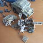 British 25 pdr. Field Gun z ciągnikiemBritish 25 pdr. Field Gun z ciąg