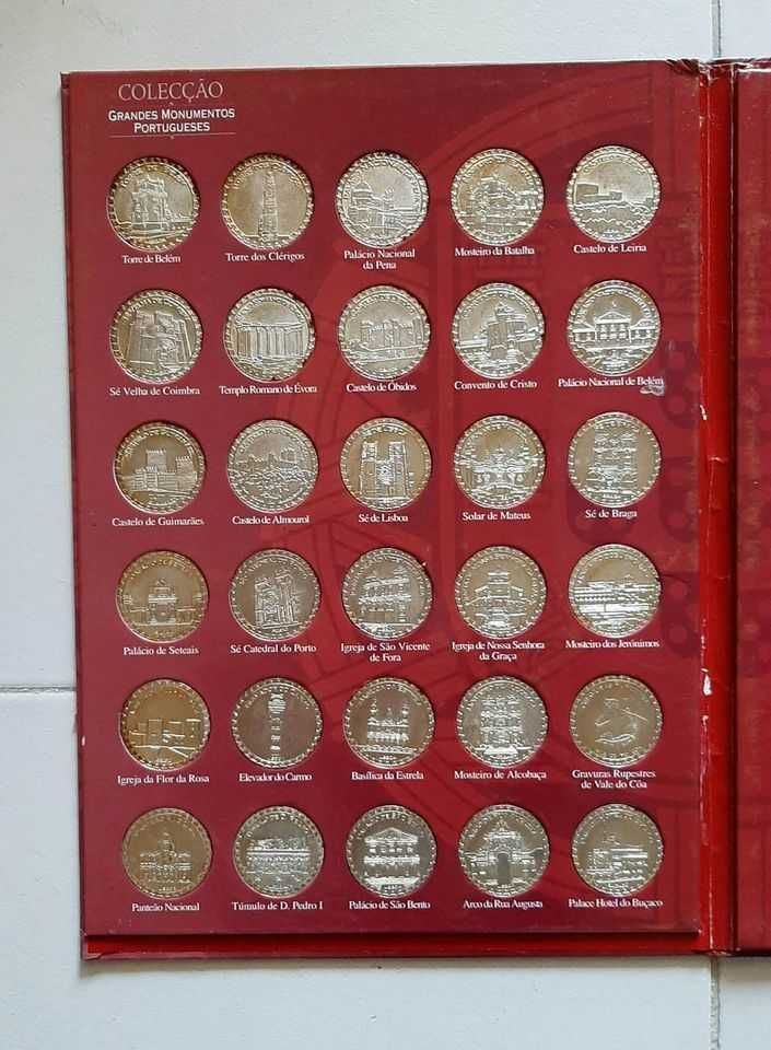 Colecção Completa 60 medalhas - Grandes Monumentos Portugueses