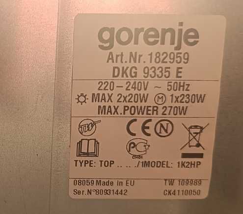 Sprzedam okap GORENJE DKG 9335 E