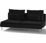 Ikea Söderhamn sofa 3-os czarny aksamit velvet