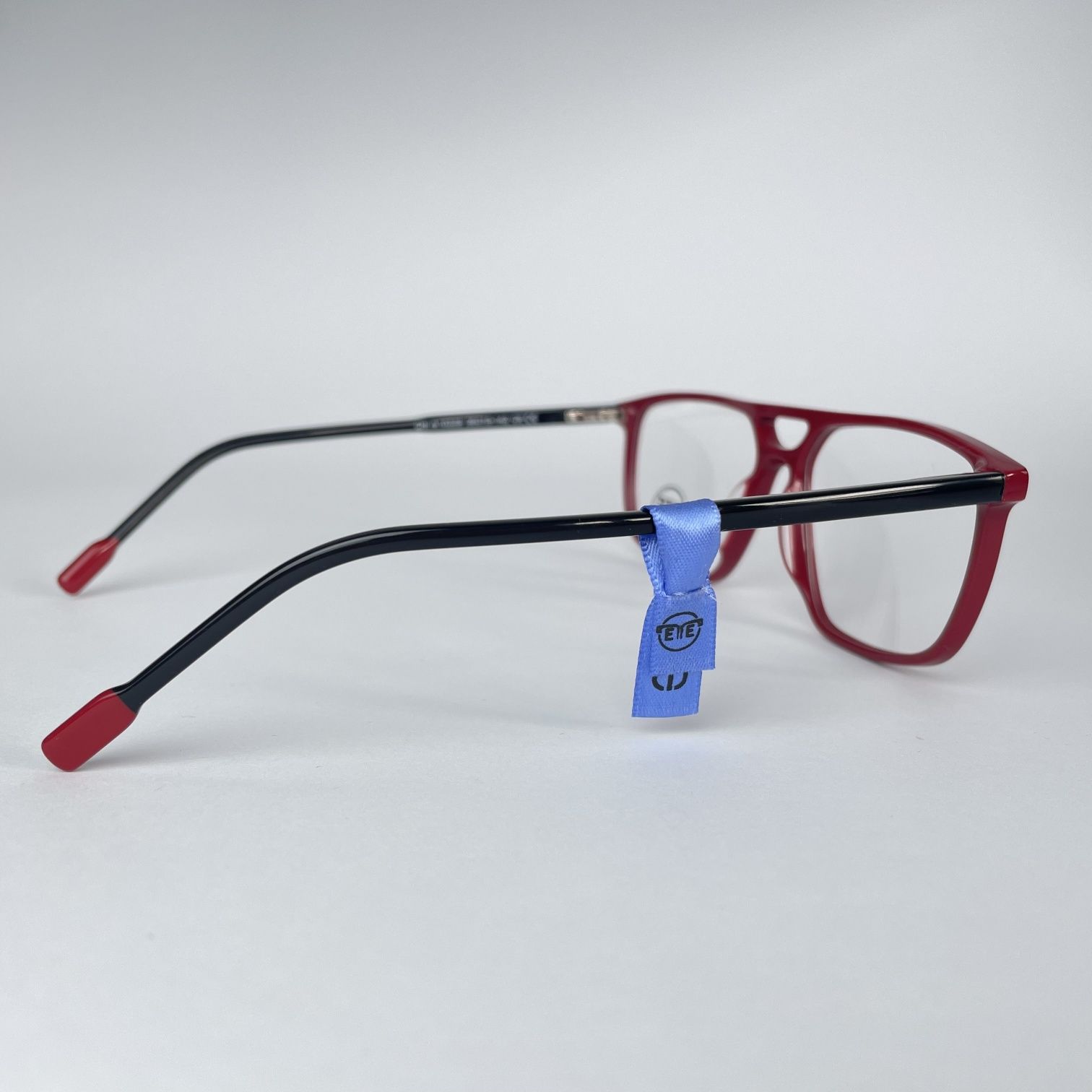 Czerwone okulary ETE z acetatu | Oprawki unisex do korekcji