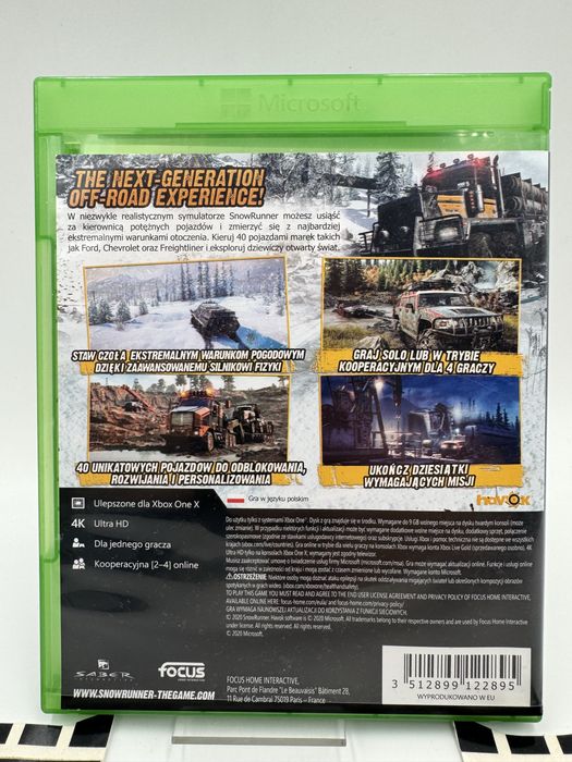 Gra Snow Runner Xbox One Gwarancja