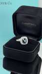 Кольцо в стиле Tiffany натуральным Сапфиром