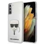 Etui Karl Lagerfeld Karl's Head Na Samsung Galaxy S21+ - Przezroczyste