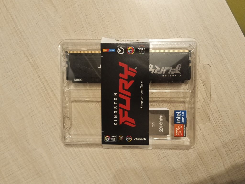Ram Kingston fury beast ddr5, 6000mhz, 8gb, cl 30
