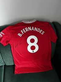 Bruno Fernandes koszulka Manchester United z aurografem !!!