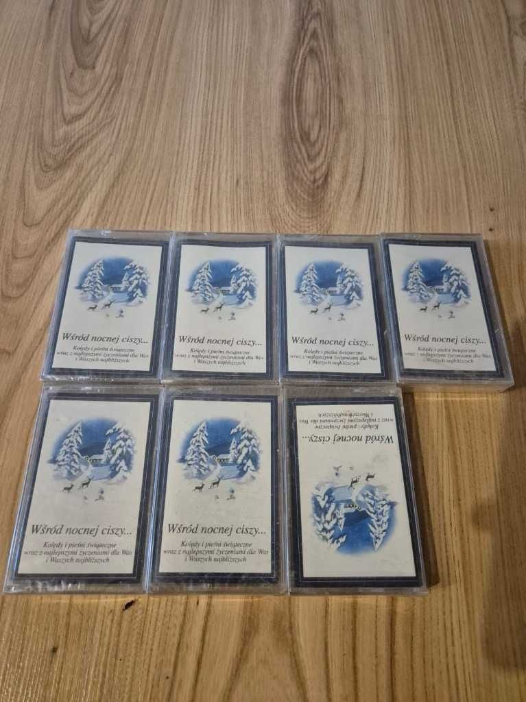 Zestaw 7-miu nowych Kaset Magnetofonowych Kolędy i pieśni świąteczne