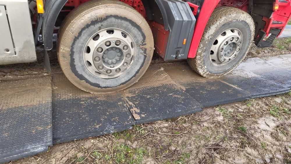 Maty drogowe, płyty drogowe, droga tymczasowa