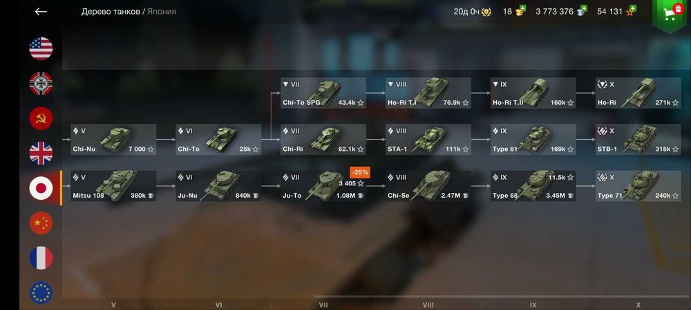 Аккаунт Word of Tanks blitz