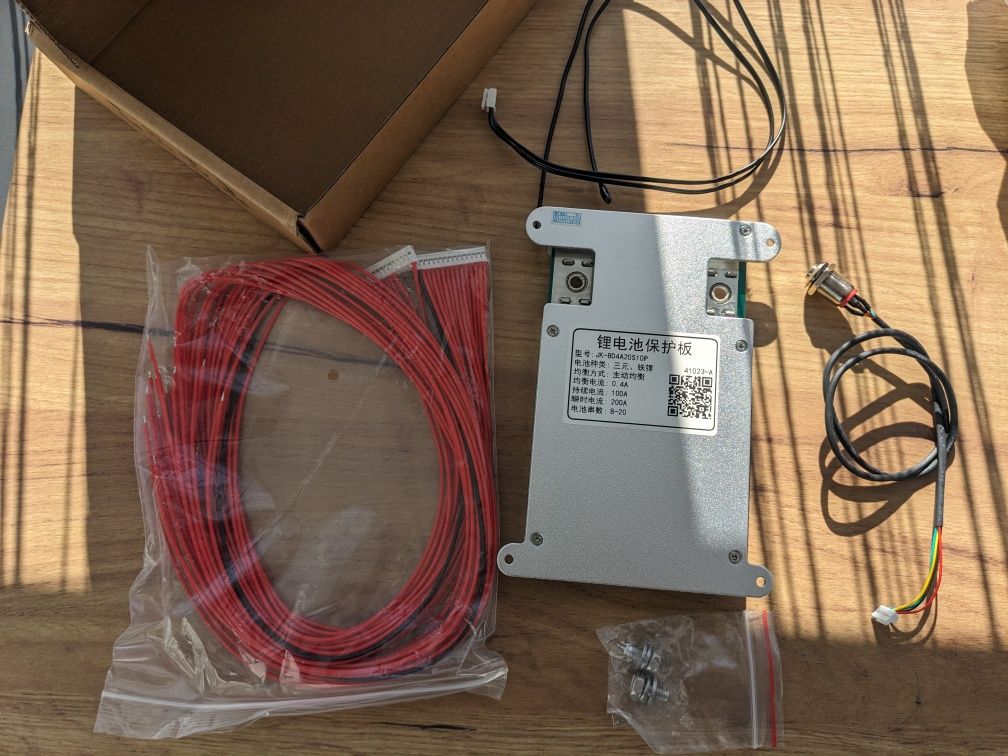 SMART BMS Jikong 7-20 ячеек, ток 100А, пик 200А, 0,4А балансир