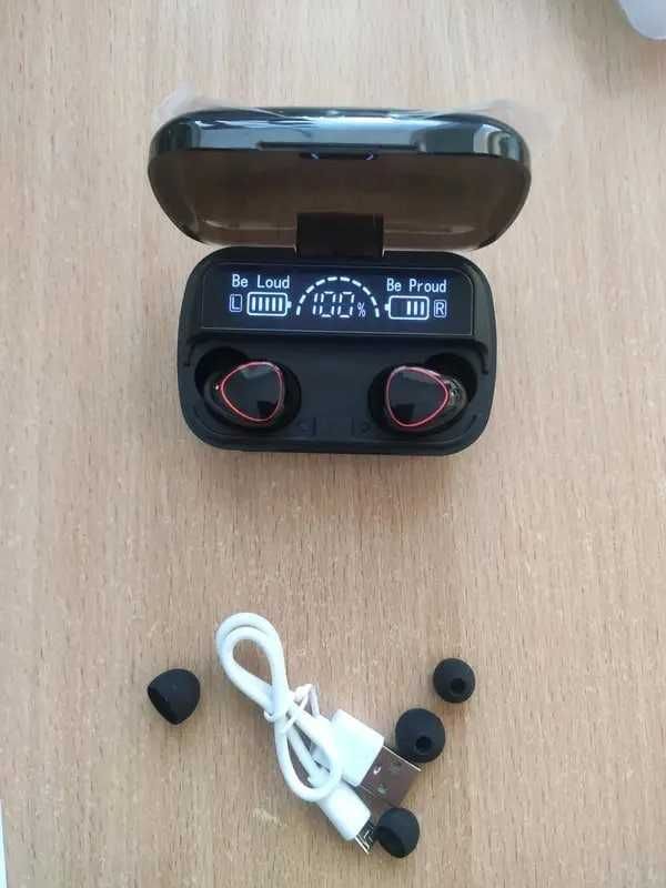 Бездротові навушники TWS True Wireless M10 Bluetooth 5.3 з павербанком