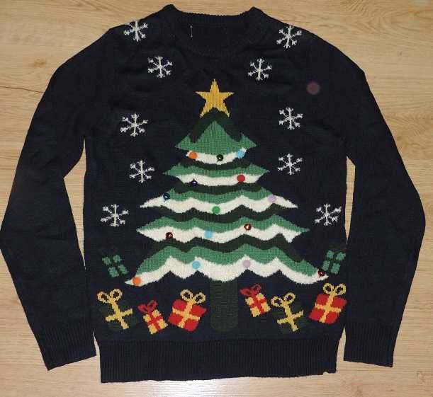 Cedar Wood State sweter Choinka dzwoneczki roz S sesja