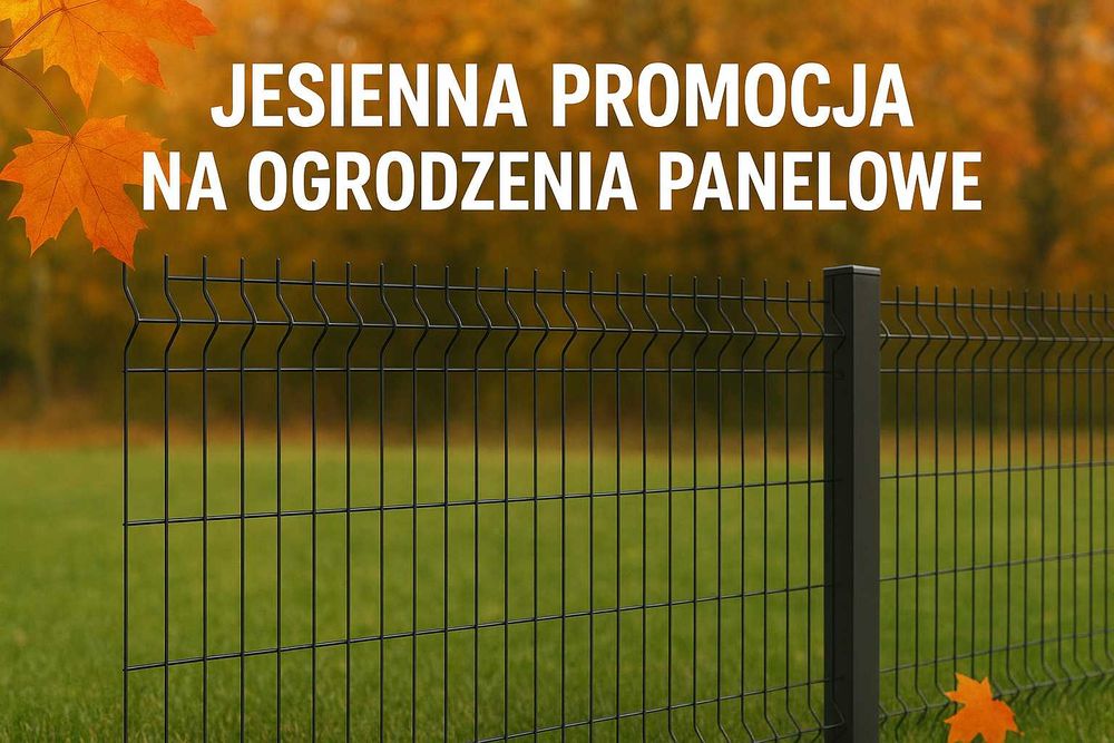 OKAZJA. Ogrodzenie Panelowe 123 cm komplet - dostawa