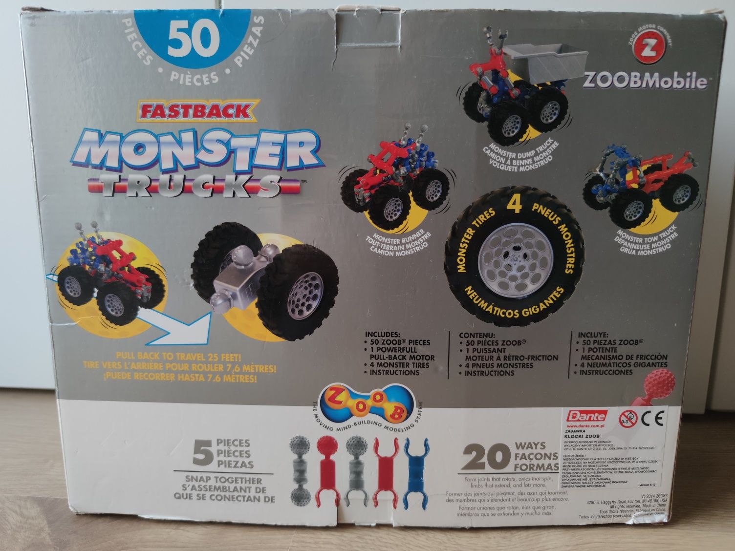 ZoobMobile Monster Tracks Klocki