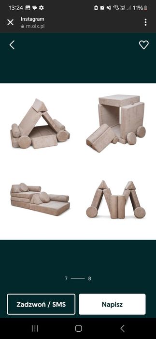 Nowa sofa modułowa dla dzieci simply