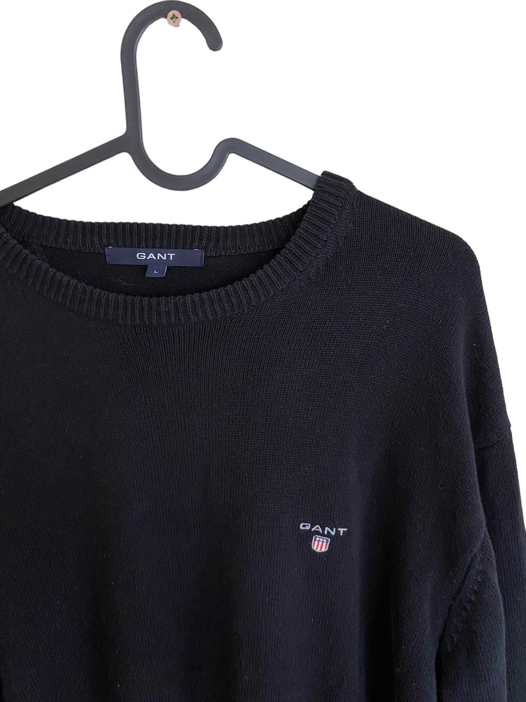 GANT czarny sweter, rozmiar L, stan bardzo dobry