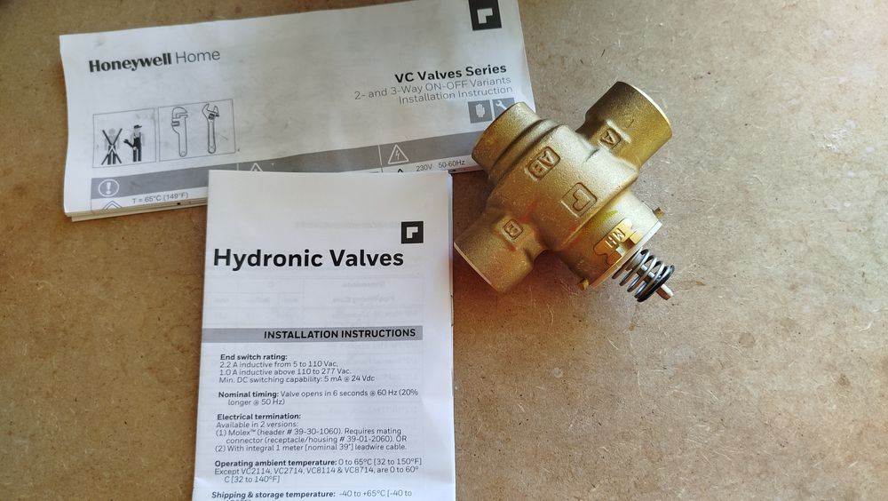 Zawór dzielący Honeywell VCZMG6000/U 3/4" GZ trójdrożny trójdrogowy Re